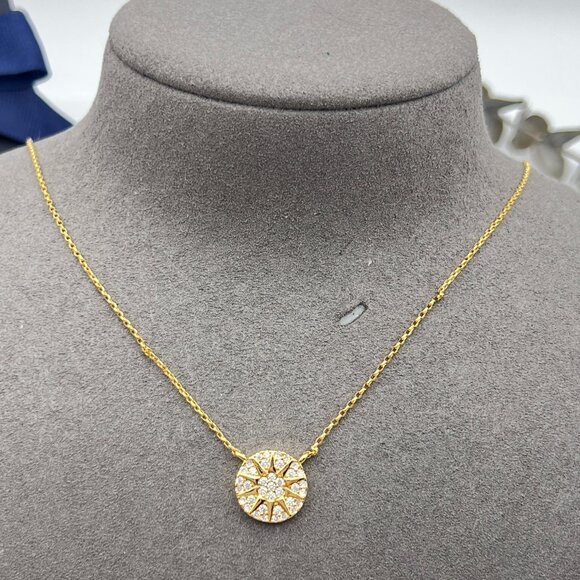 APM Monaco Gold Compass Pendant Necklace - Picture 3 of 4